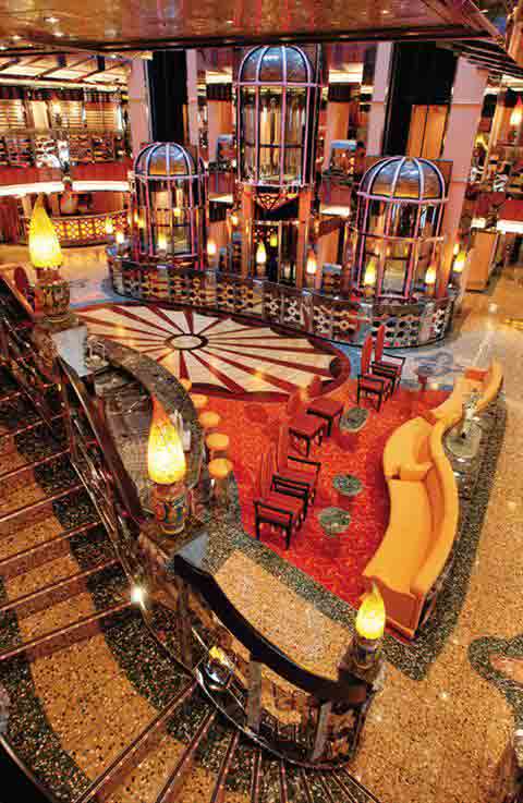 El Atrium del Costa Mediterranea COSTA CRUCEROS COSTA MEDITERRANEA